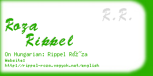 roza rippel business card